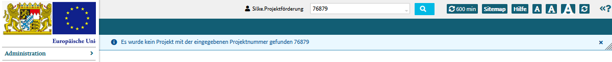 Meldung bei null Treffern